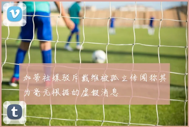 加蒂社媒驳斥戴维被孤立传闻称其为毫无根据的虚假消息